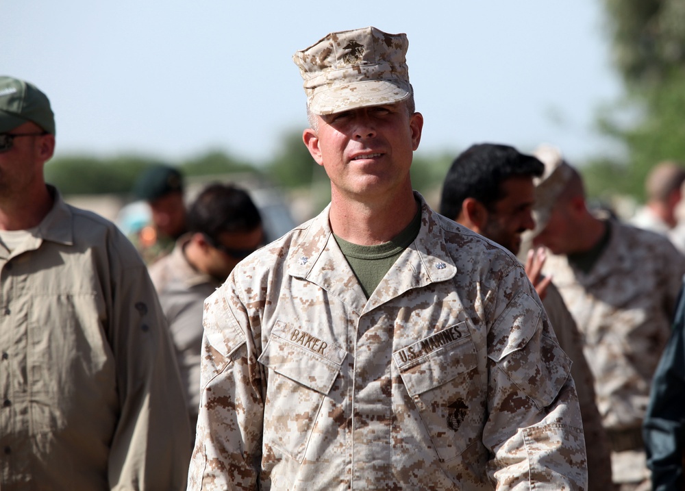 U.S. Marine Brig. Gen. Joseph Osterman, Nawa Visit