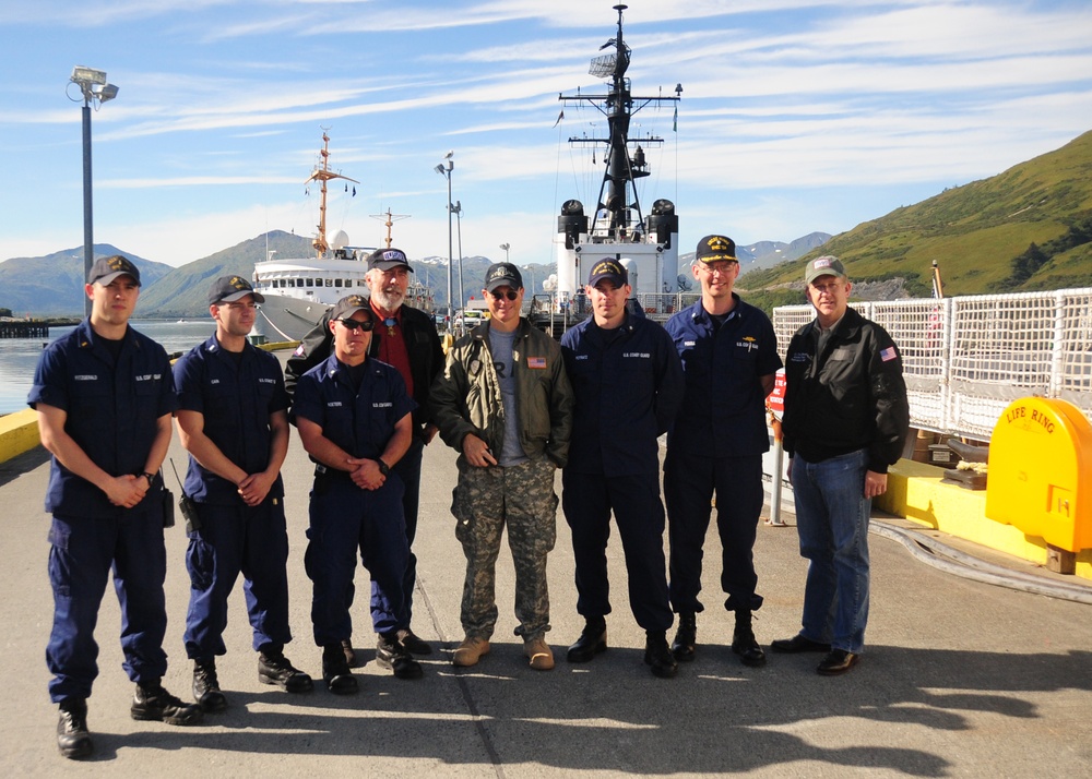 Actor Gary Sinise Visits Kodiak-based Coast Guard Units