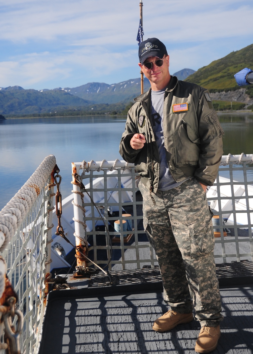 Actor Gary Sinise Visits Kodiak-based Coast Guard Units