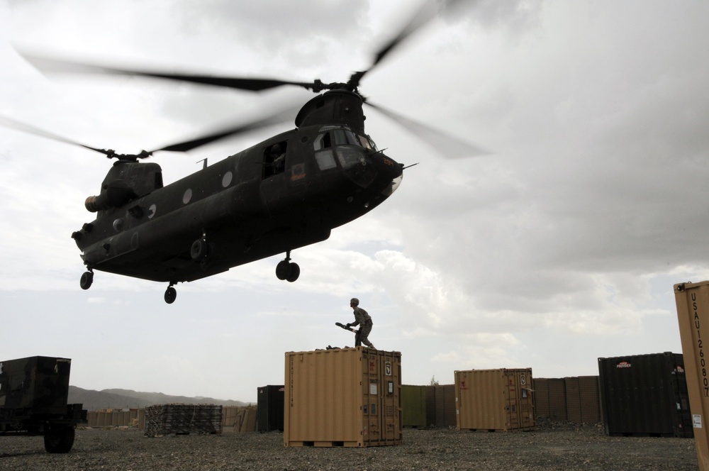 Currahees Sling Load Supplies Across Paktika Province