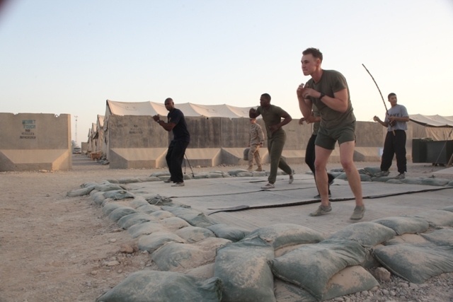 Service members Practice Capoeira in Afghanistan