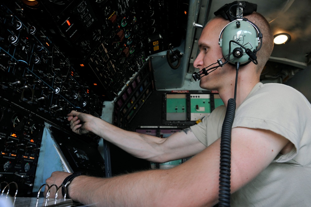Travis Senior Airman, Jet Engine Mechanic, Keeps C-5 Ready for Action at Iraq Base