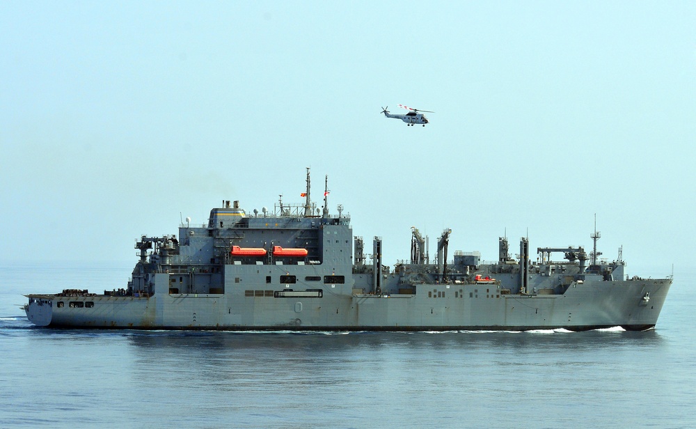 USS Pearl Harbor conducts daily operations at sea