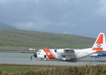 Coast Guard Kodiak-based Aircrews Fly Over 1,800 Miles to Conduct Medevac Near Adak