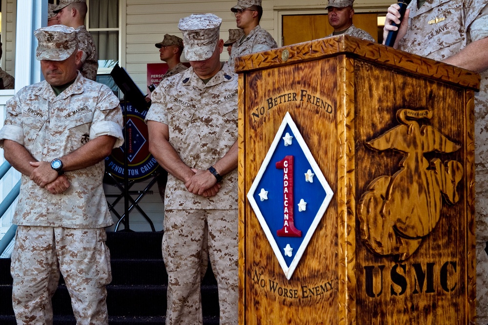 Lone, Selfless Hero Honored by 1st Marine Division