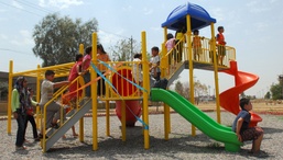 Georgia Soldiers open childrens park in Iraq