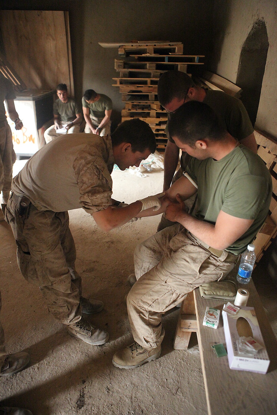 LAR Marines practice combat lifesaving