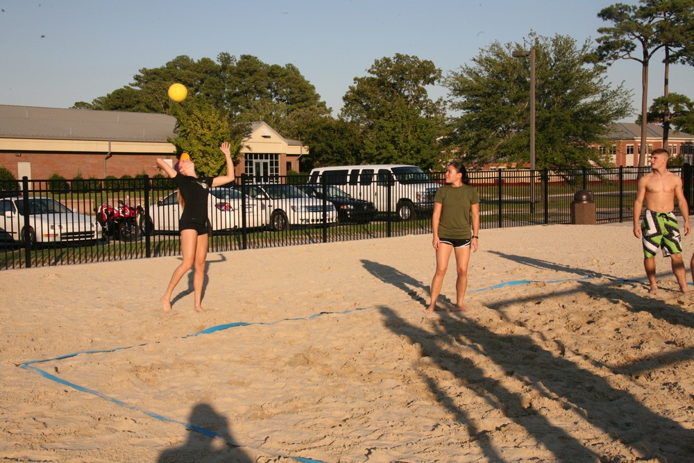 Pirates, Marines Volley in Friendship