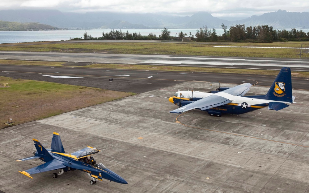 Blue Angels Prepare for Kaneohe Bay Airshow