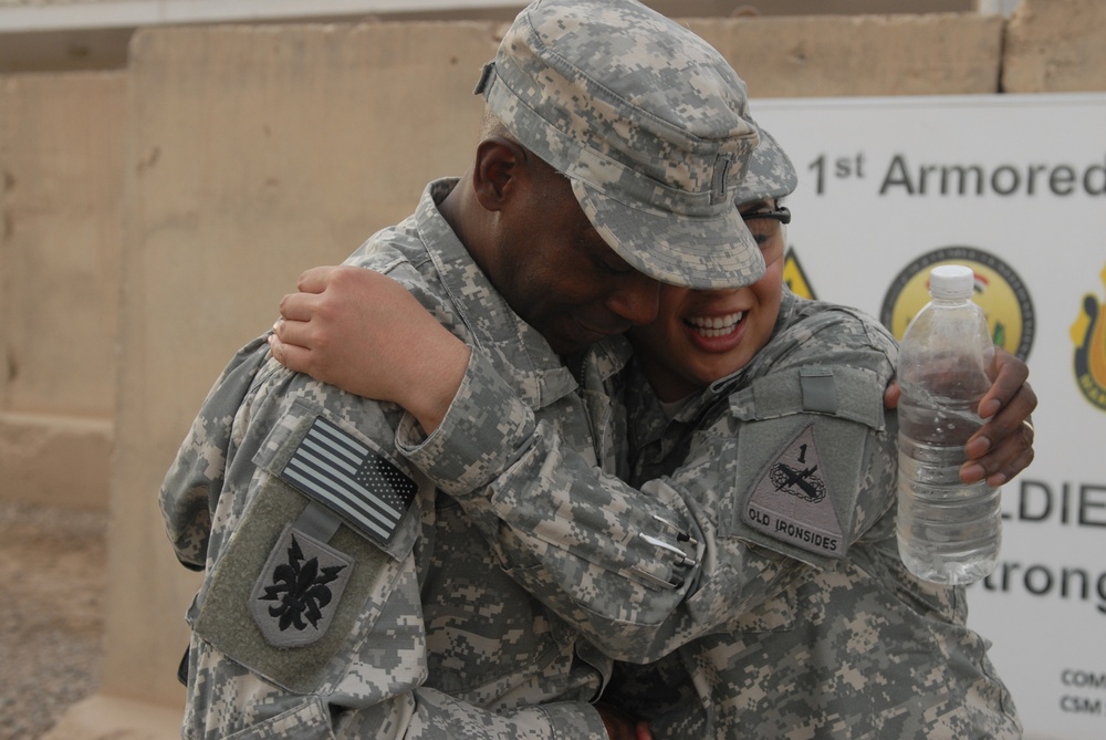 Father, Daughter Reunite at Daughters' Promotion Ceremony