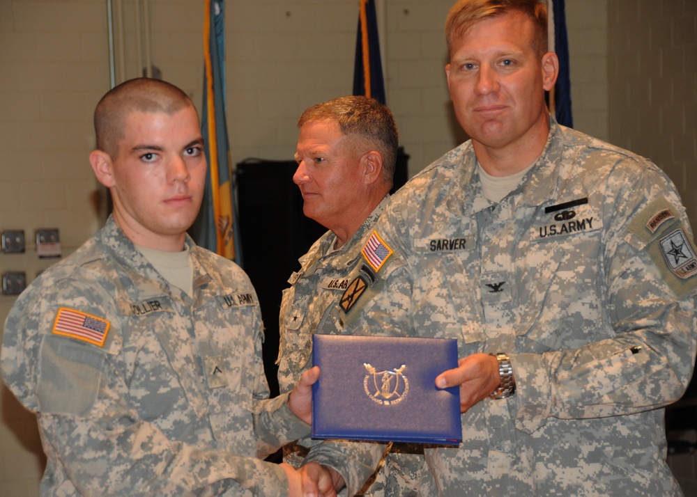 Pvt. Caleb Collier Receives High School Diploma