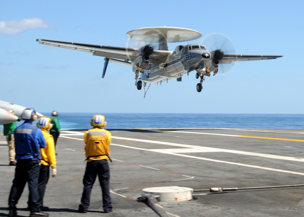 Landing on USS George H.W. Bush