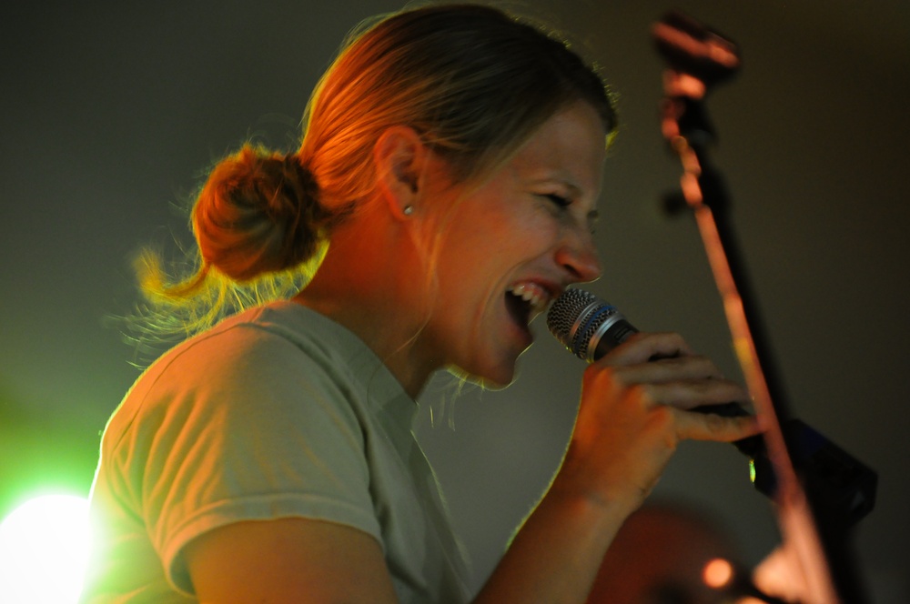 Air Force Galaxy Showband Performs at COS Marez