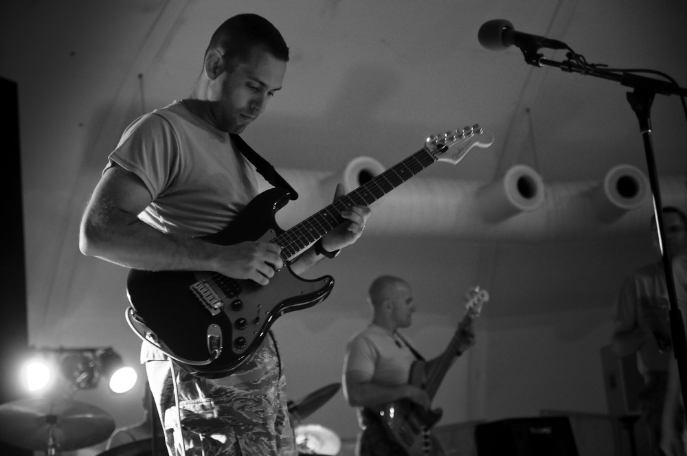 Air Force Galaxy Showband Performs at COS Marez