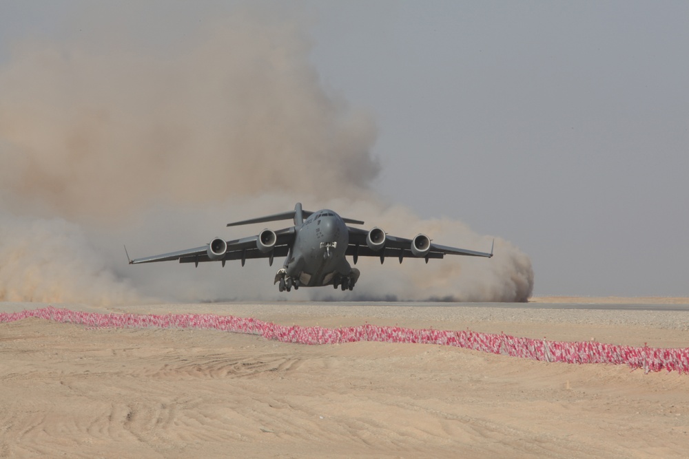 First C-17 Lands at FOB Dwyer, Breaks Critical Logistical Barrier