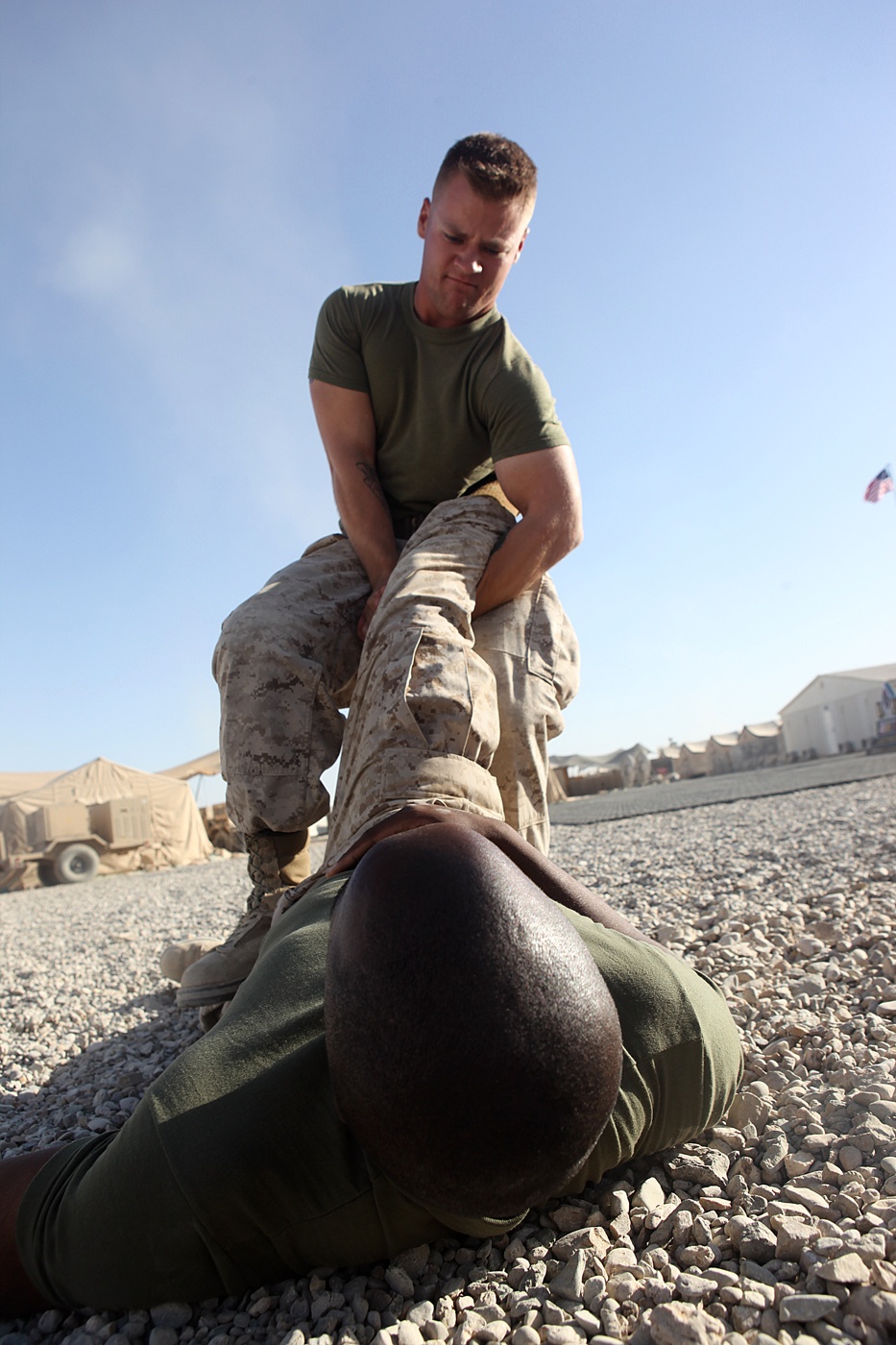 Camp Leatherneck Marines Upgrade Martial Arts Belts