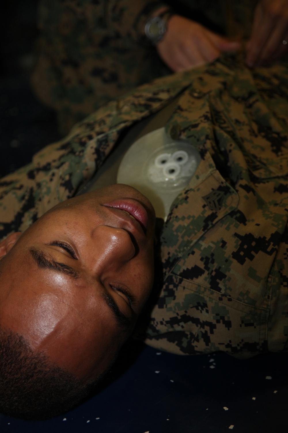 Corpsmen teach MACS-2 Marines, Sailors what it takes to save lives