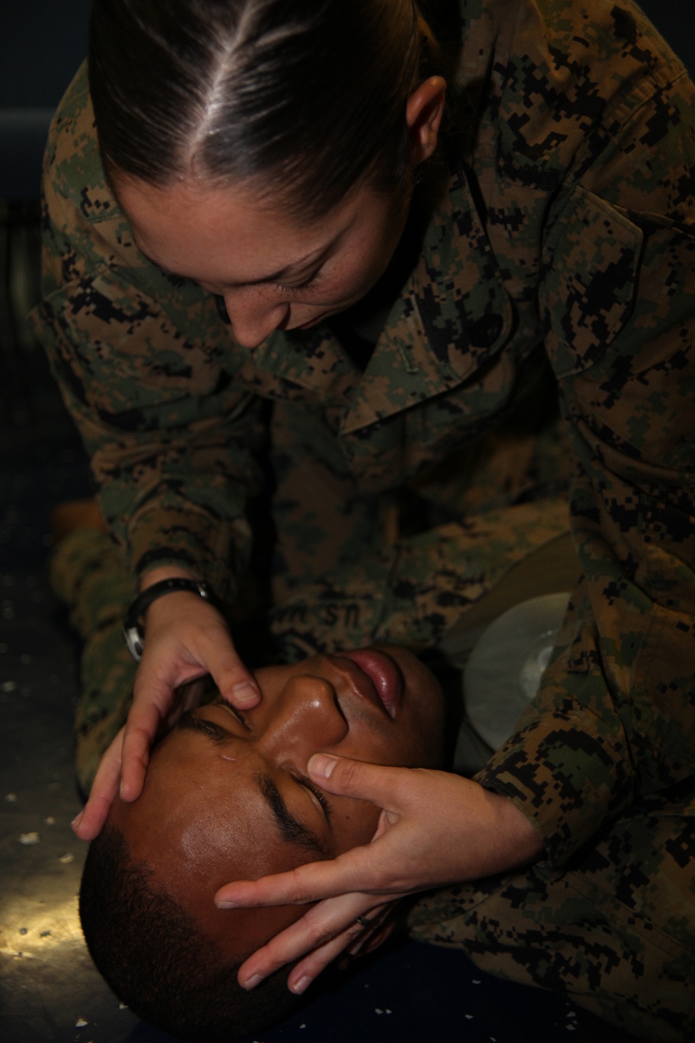 Corpsmen teach MACS-2 Marines, Sailors what it takes to save lives