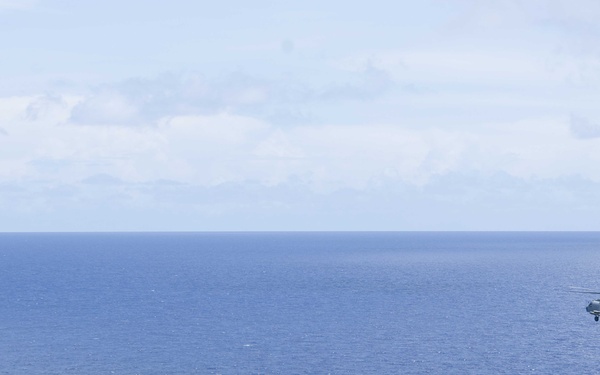 Ex-USS Acadia off of Guam