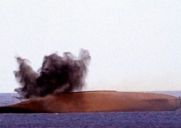 Ex-USS Acadia off of Guam