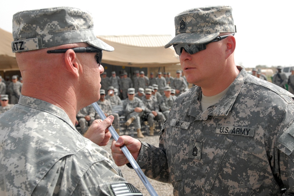 First Sergeant Duties Passed on During USD-C Unit’s Ceremony