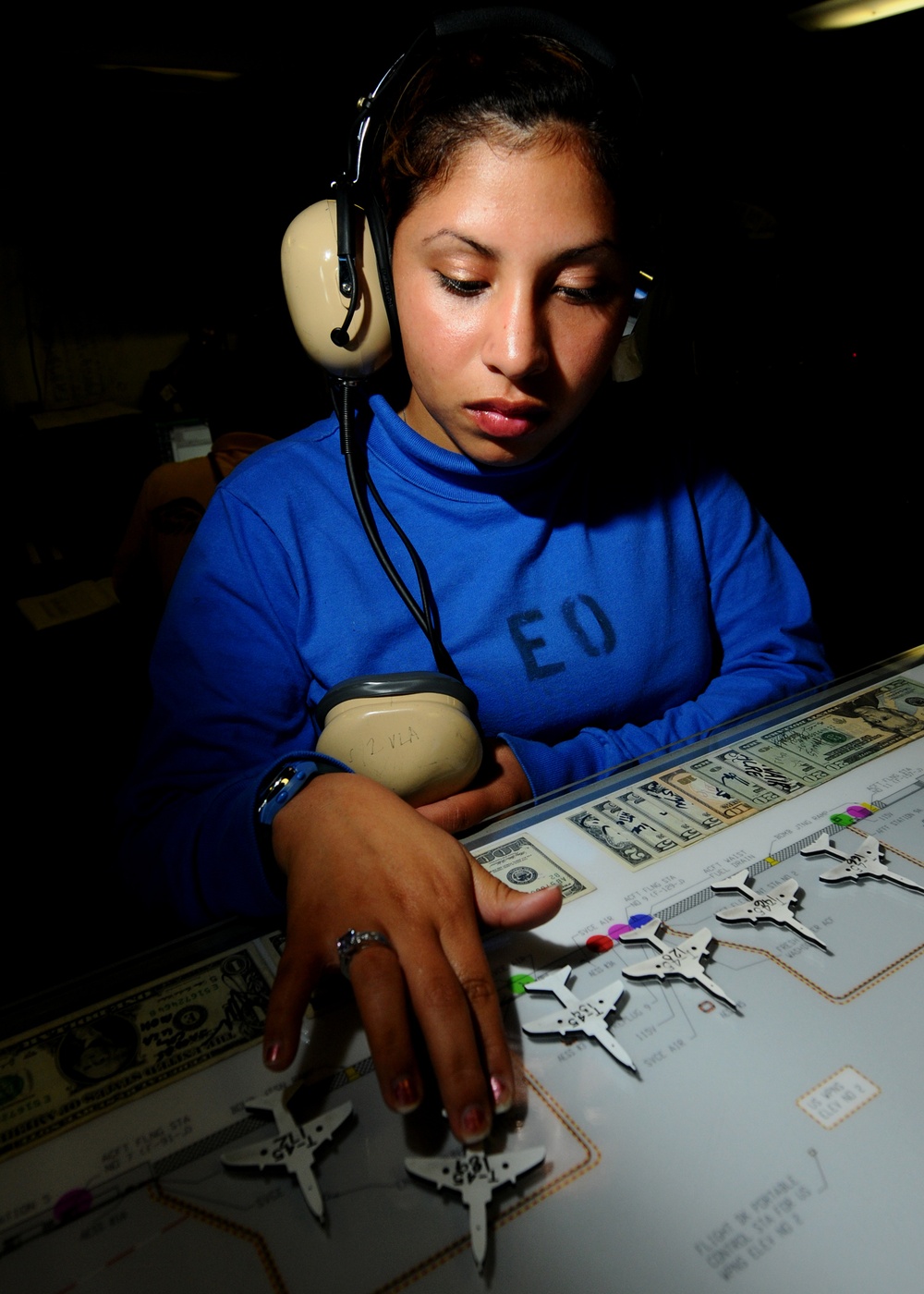 Sailor keeps track of planes