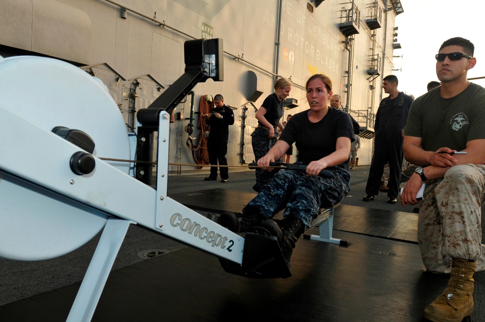 Peleliu Female Officers Complete Marine Endurance Competition