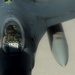 KC-135 Stratotanker Refuels F-16 Fighting Falcons