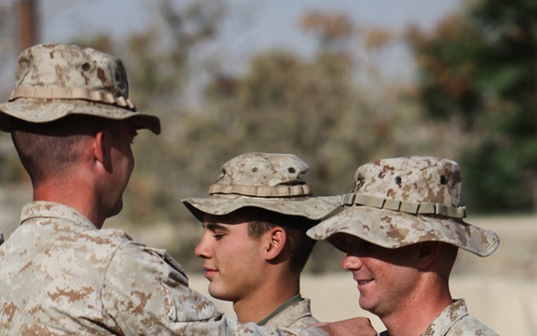 India Battery Marines Become NCOs