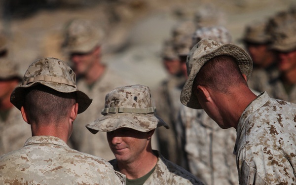 India Battery Marines Become NCOs