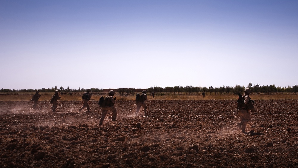 Marines, Afghan Army Conduct Clearing Mission in Trek Nawa During Operation Mako