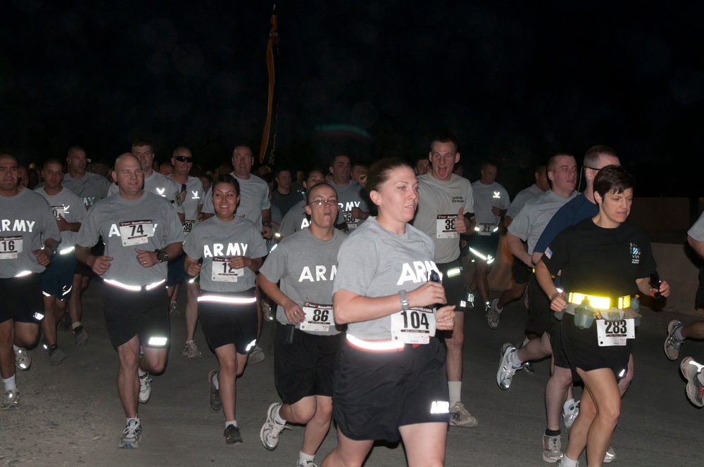 Top of Iraq run helps Soldiers track training for TF Marne 10-Miler