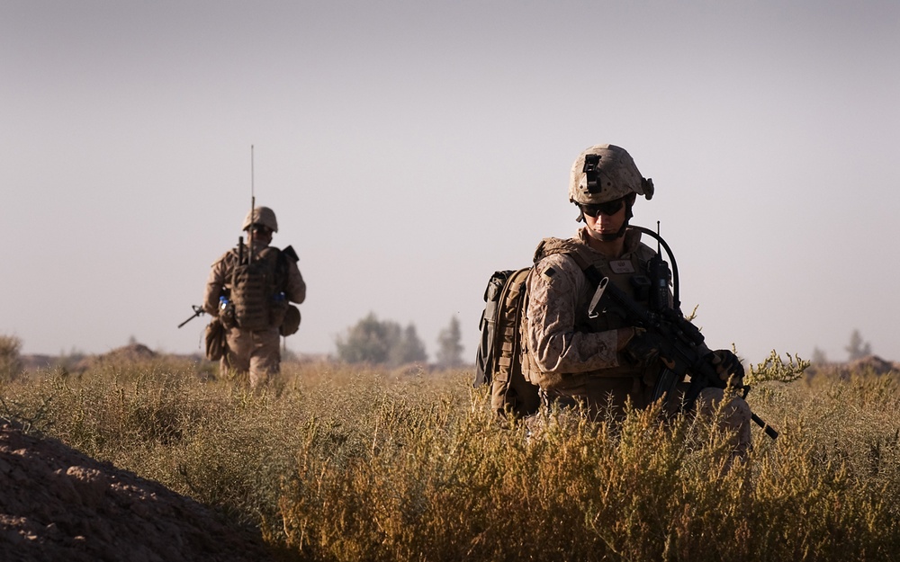 Marines, Afghan Army Conduct Clearing Mission in Trek Nawa During Operation Mako