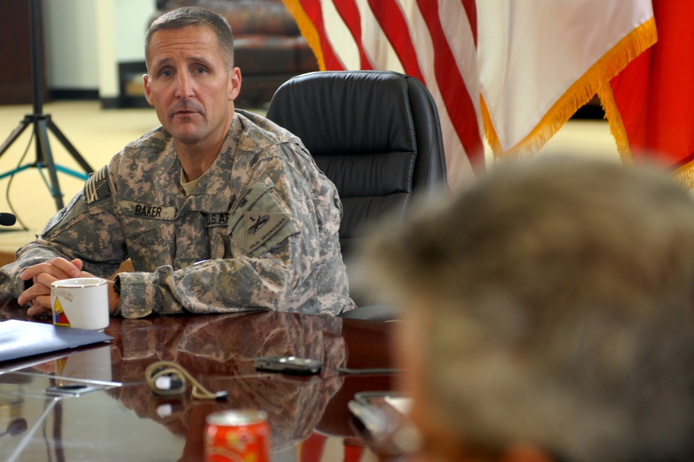 USD-C Hosts Press Conference at Camp Liberty, Iraq: Army Informs Media About Its Involvement, Iraqi Progress, During Operation New Dawn