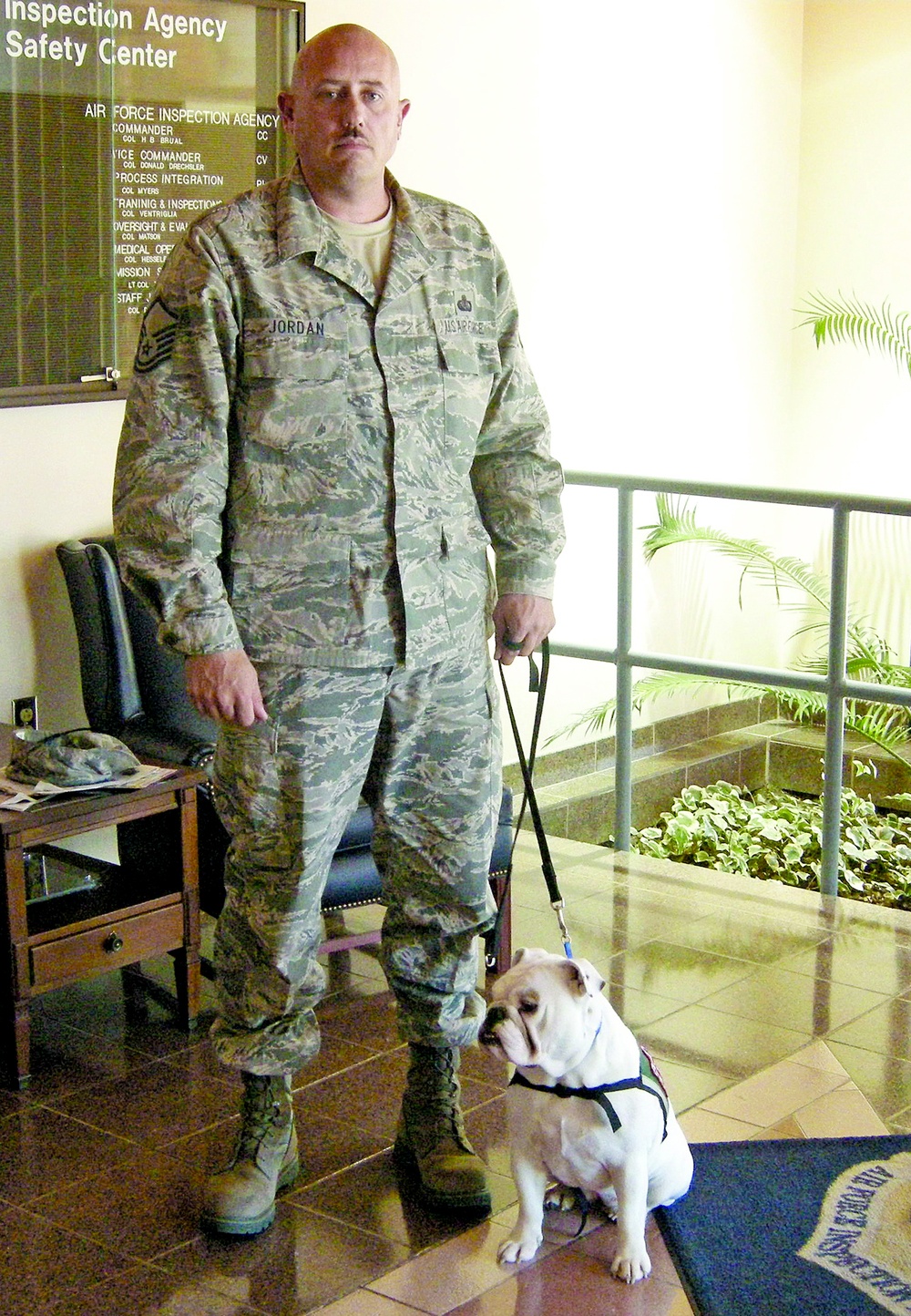 Face of Defense: Bulldog Helps Airman Cope