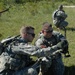 1st Air Cav soldiers run and gun