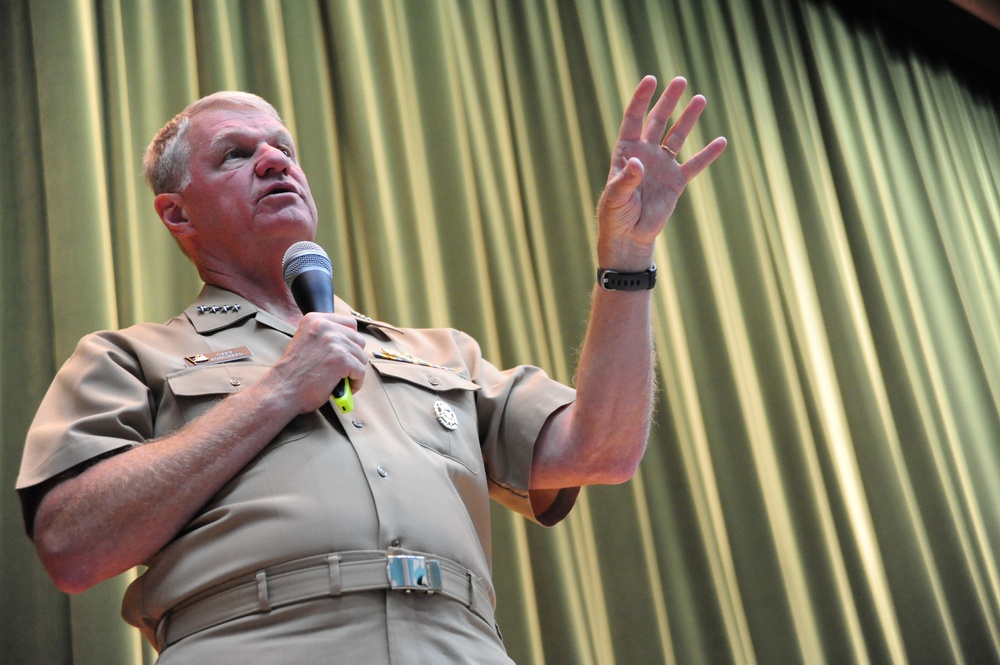 Chief of Naval Operations Adm. Gary Roughead's visit to NSA Naples, Italy