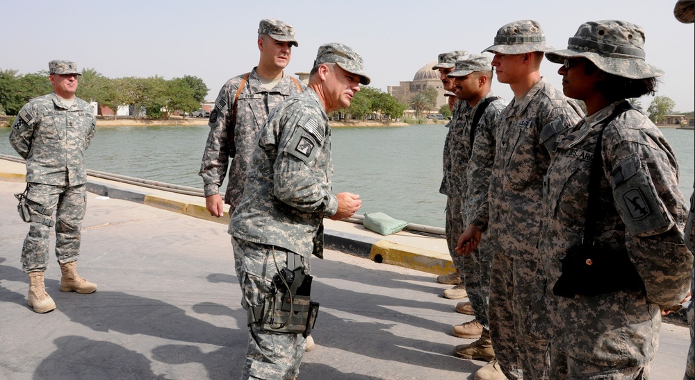 Miller Visits With Army Reserve Soldiers in Iraq