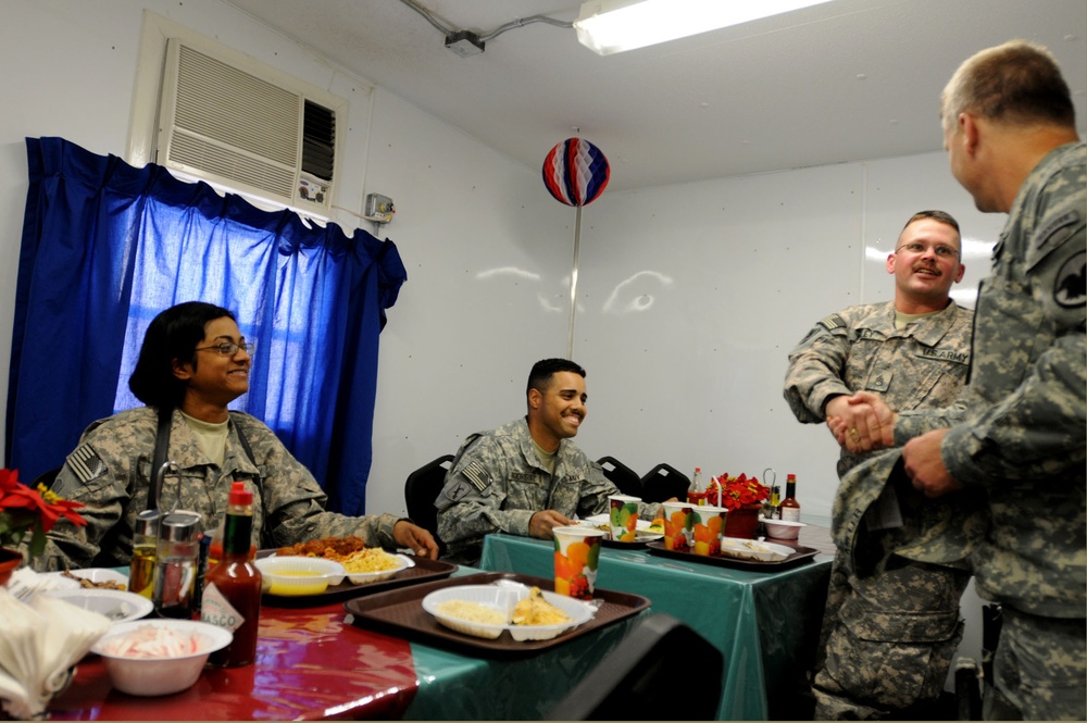 Miller Visits With Army Reserve Soldiers in Iraq