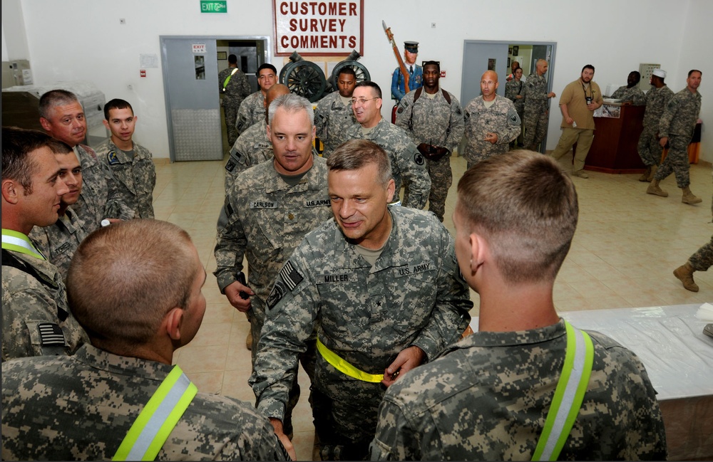 Miller Visits With Army Reserve Soldiers in Iraq