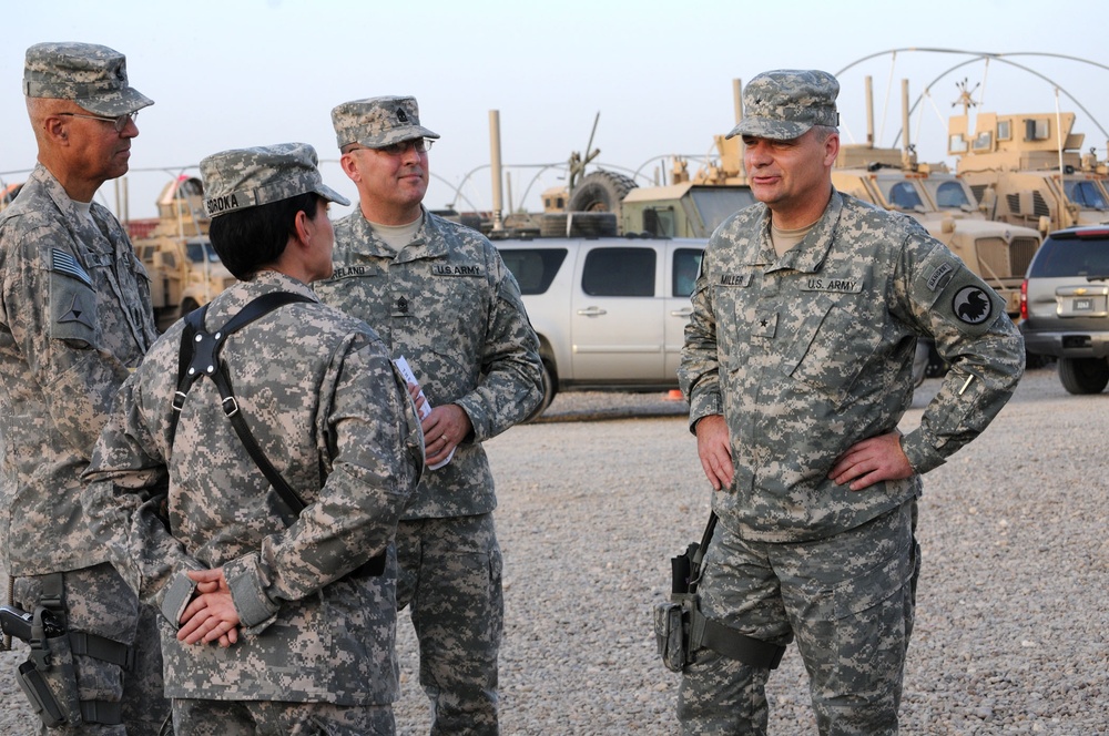 Miller Visits With Army Reserve Soldiers in Iraq