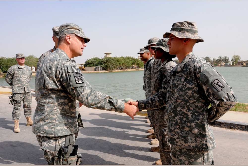 Miller Visits With Army Reserve Soldiers in Iraq