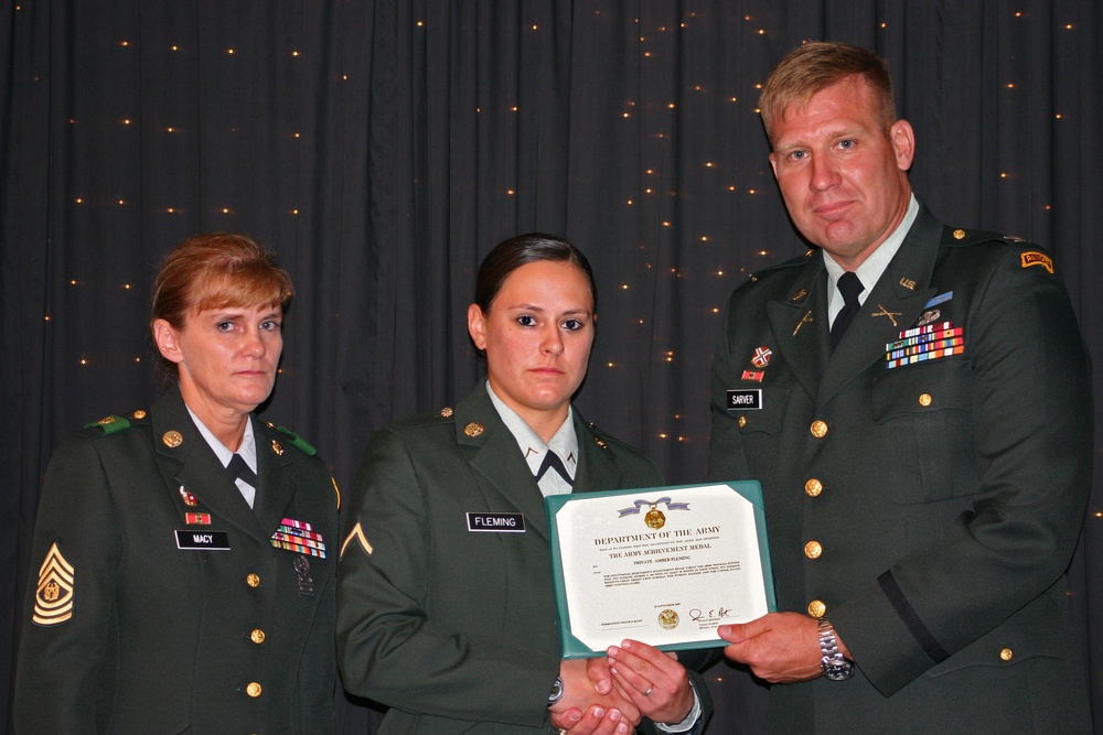 Fleming Awarded for Exceeding Army Physical Fitness Standards