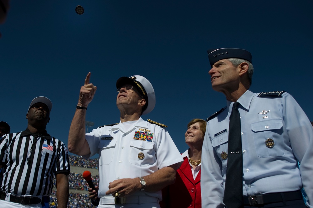 Air Force versus Navy football game