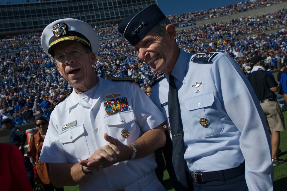Air Force versus Navy football game