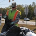 Soldiers pick up litter