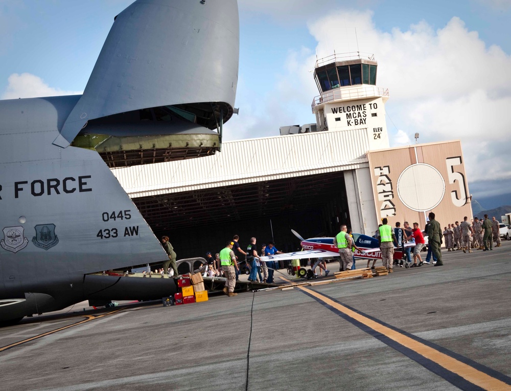 C-5 Delivers Aircraft for Kaneohe Bay Air Show