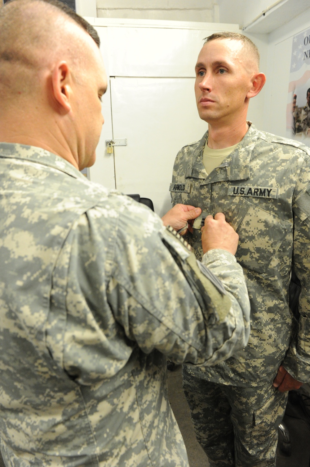 Command Sgt. Maj. Allen at Camp Ramadi