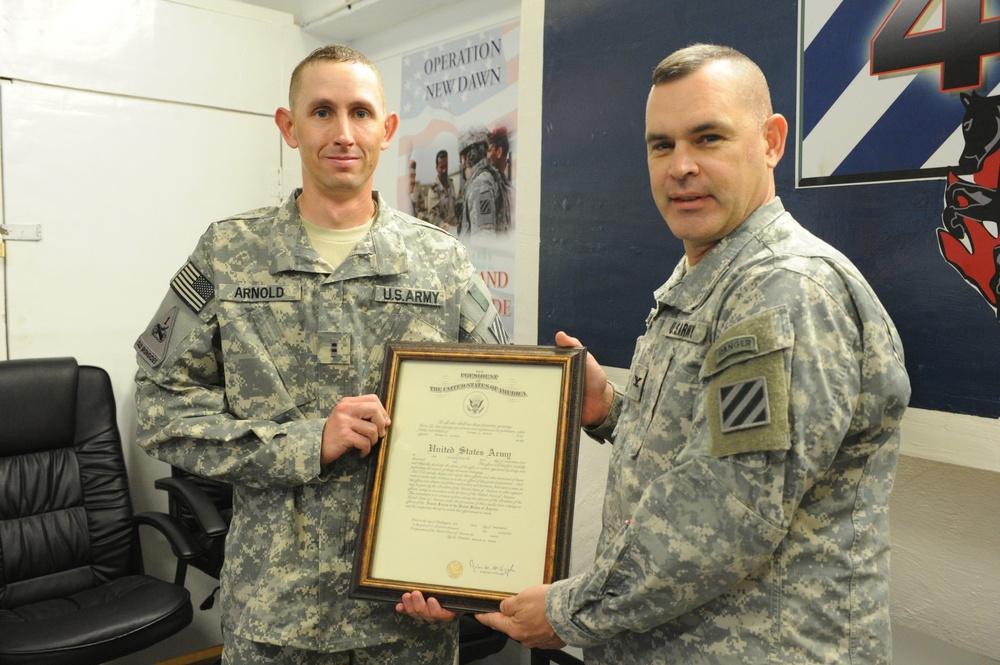 Command Sgt. Maj. Allen at Camp Ramadi