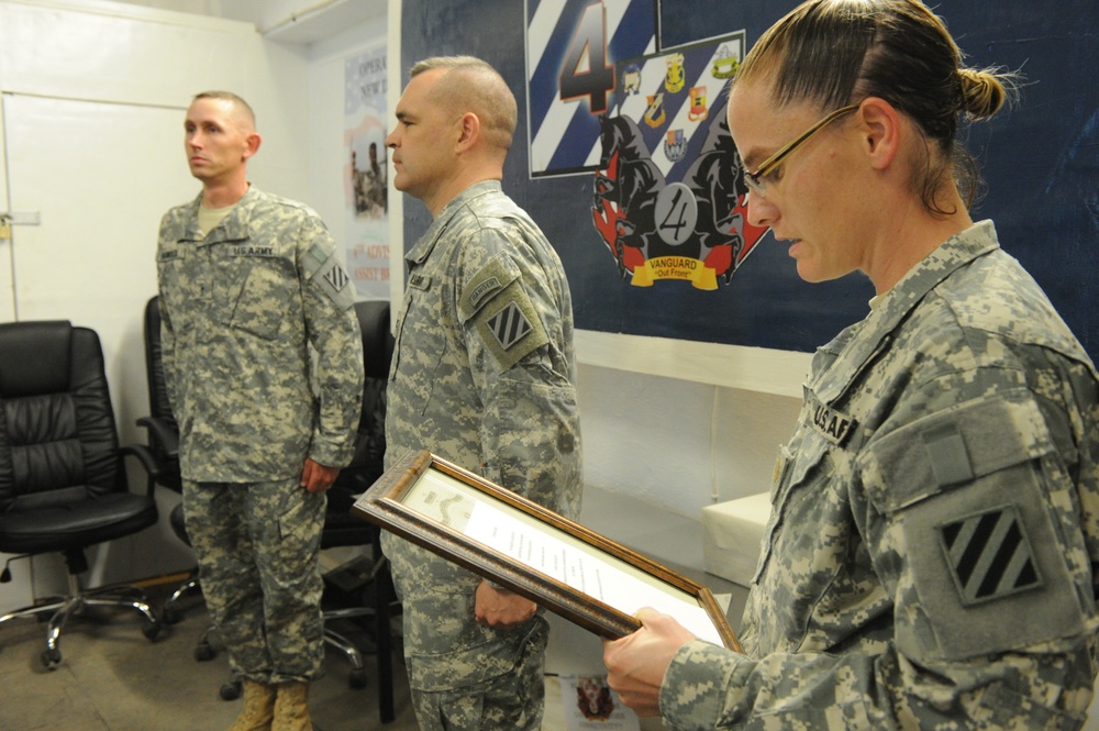 Command Sgt. Maj. Allen at Camp Ramadi